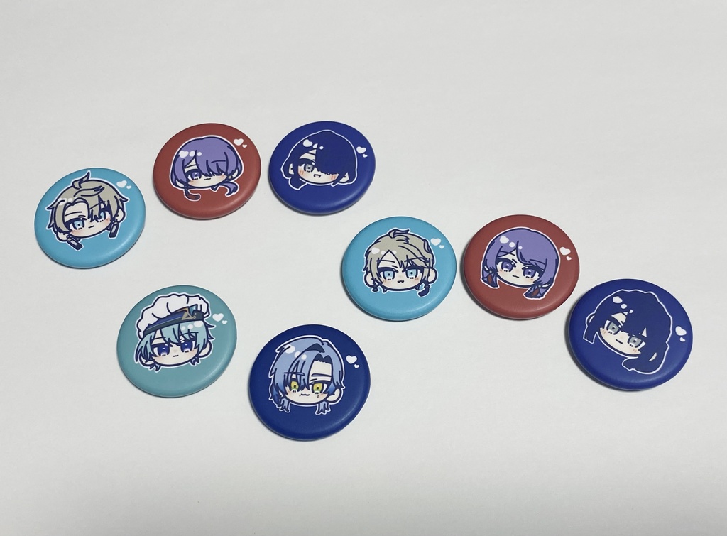 おかお缶バッジ