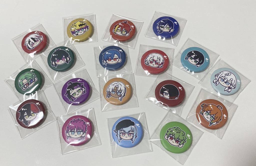 お顔缶バッジ(あくねこ)