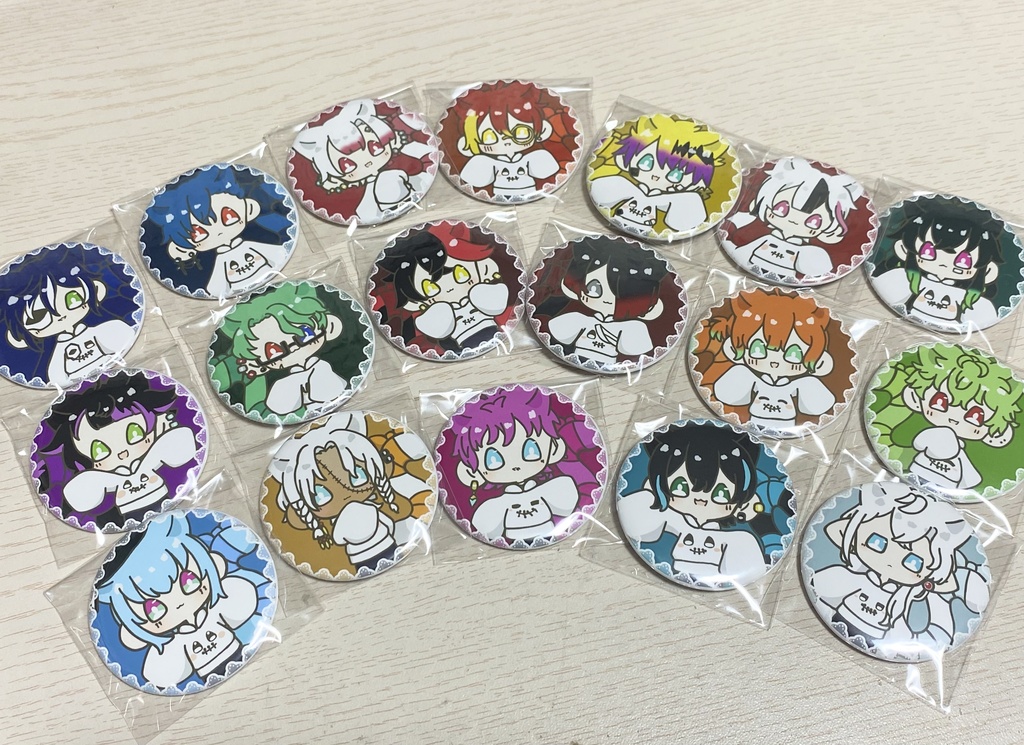 おばけぱ〜か〜缶バッジ