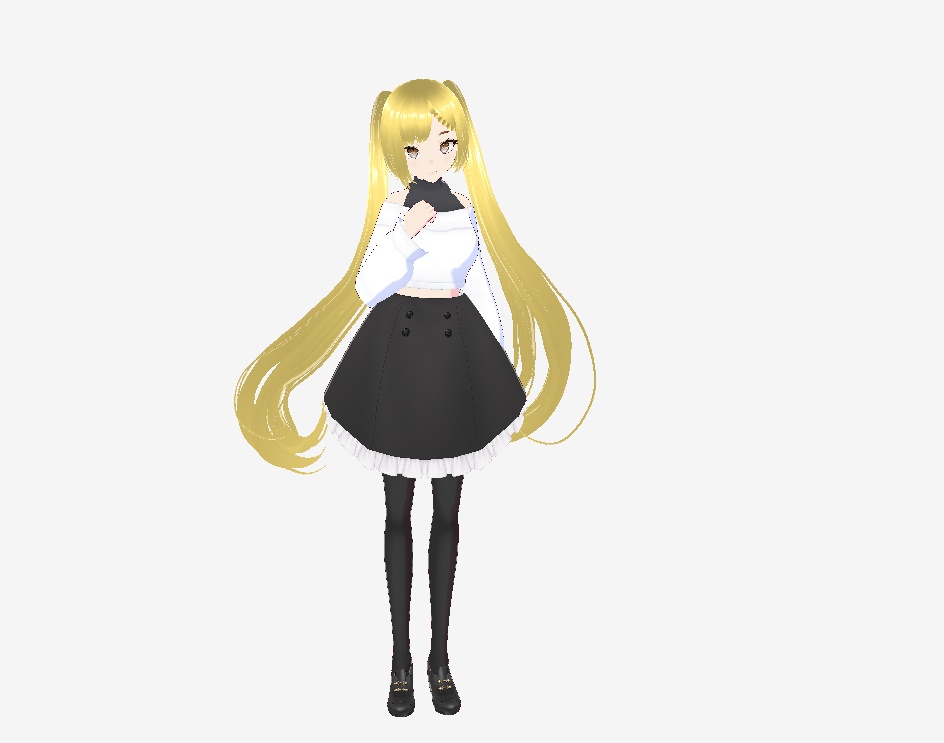 オリジナル3Dアバター】金髪ツインテールのギャル「ルナ」【Vcot対応/VRM】 - aicharacter24 - 2/2