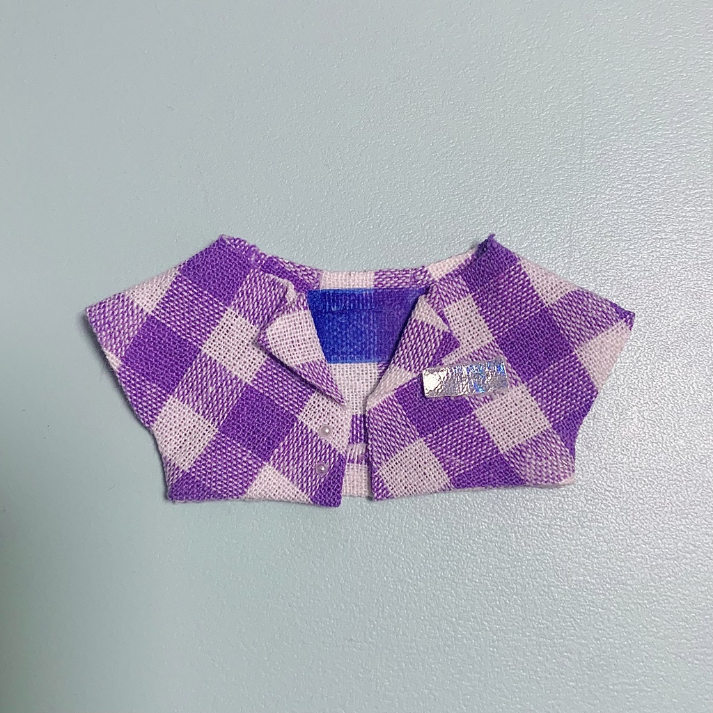 パープルチェックジャケット