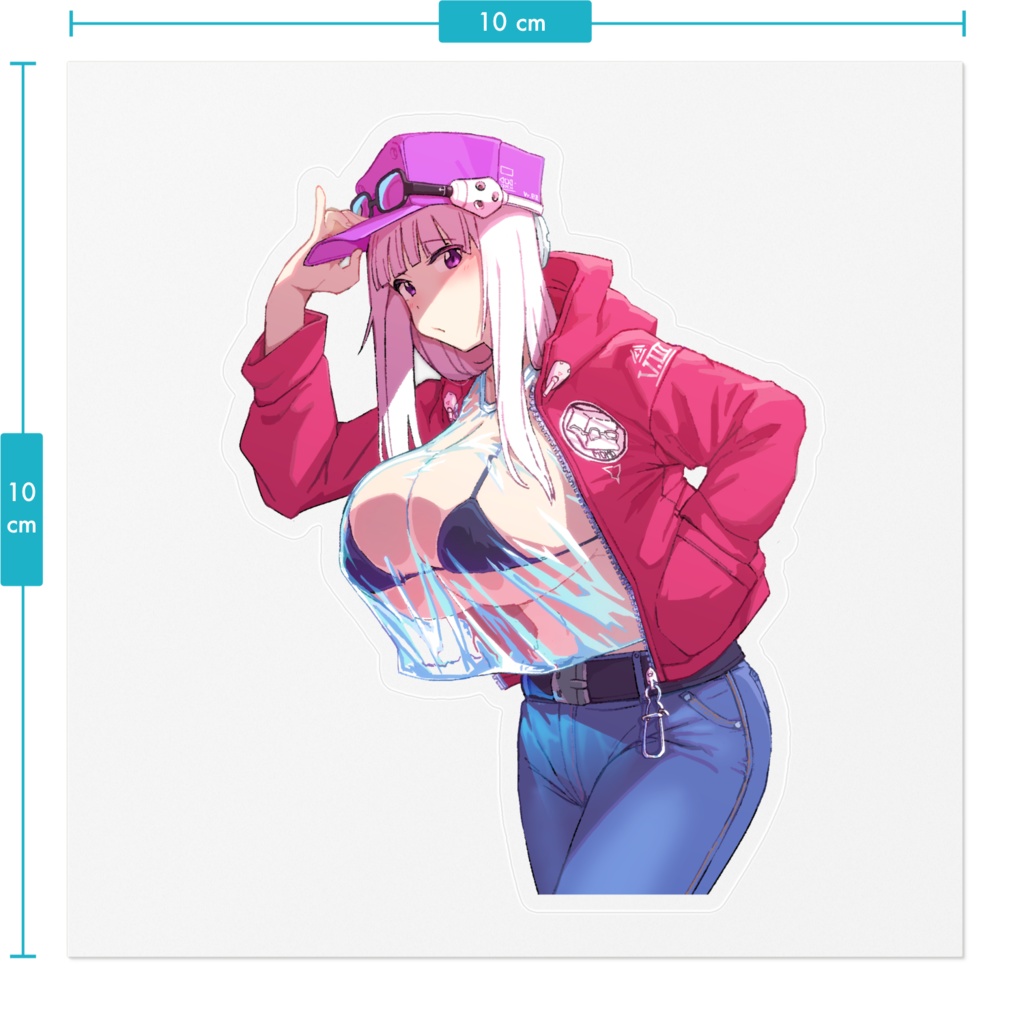 ビニビキクリアステッカー