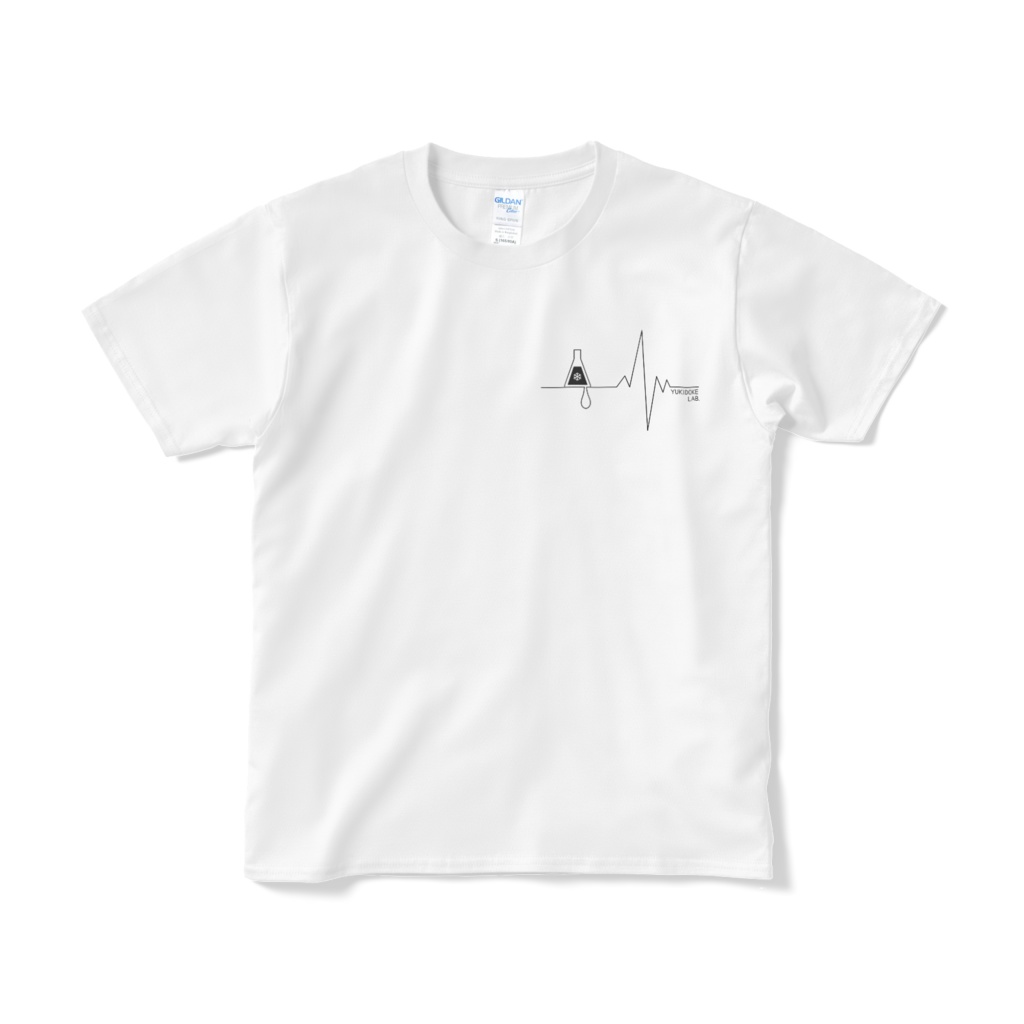 雪解けラボ ロゴTシャツ (ホワイト/ブラック)