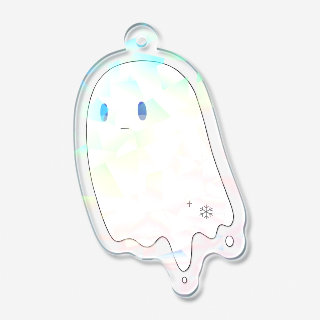 雪ばけちゃん ホログラムアクリルキーホルダー