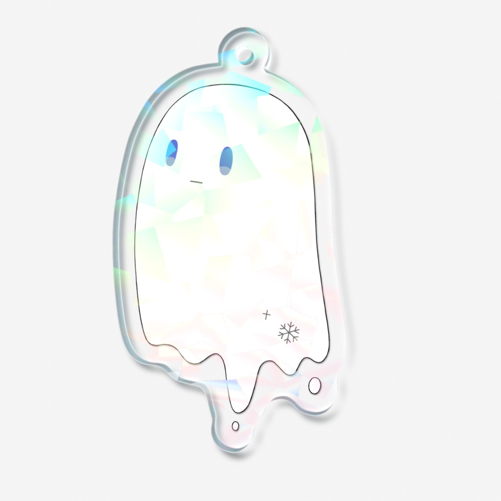 雪ばけちゃん ホログラムアクリルキーホルダー