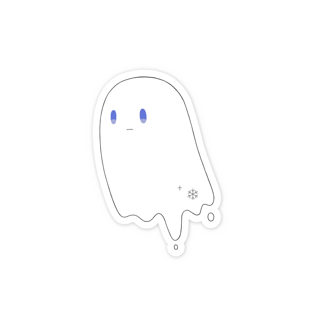 雪ばけちゃんステッカー