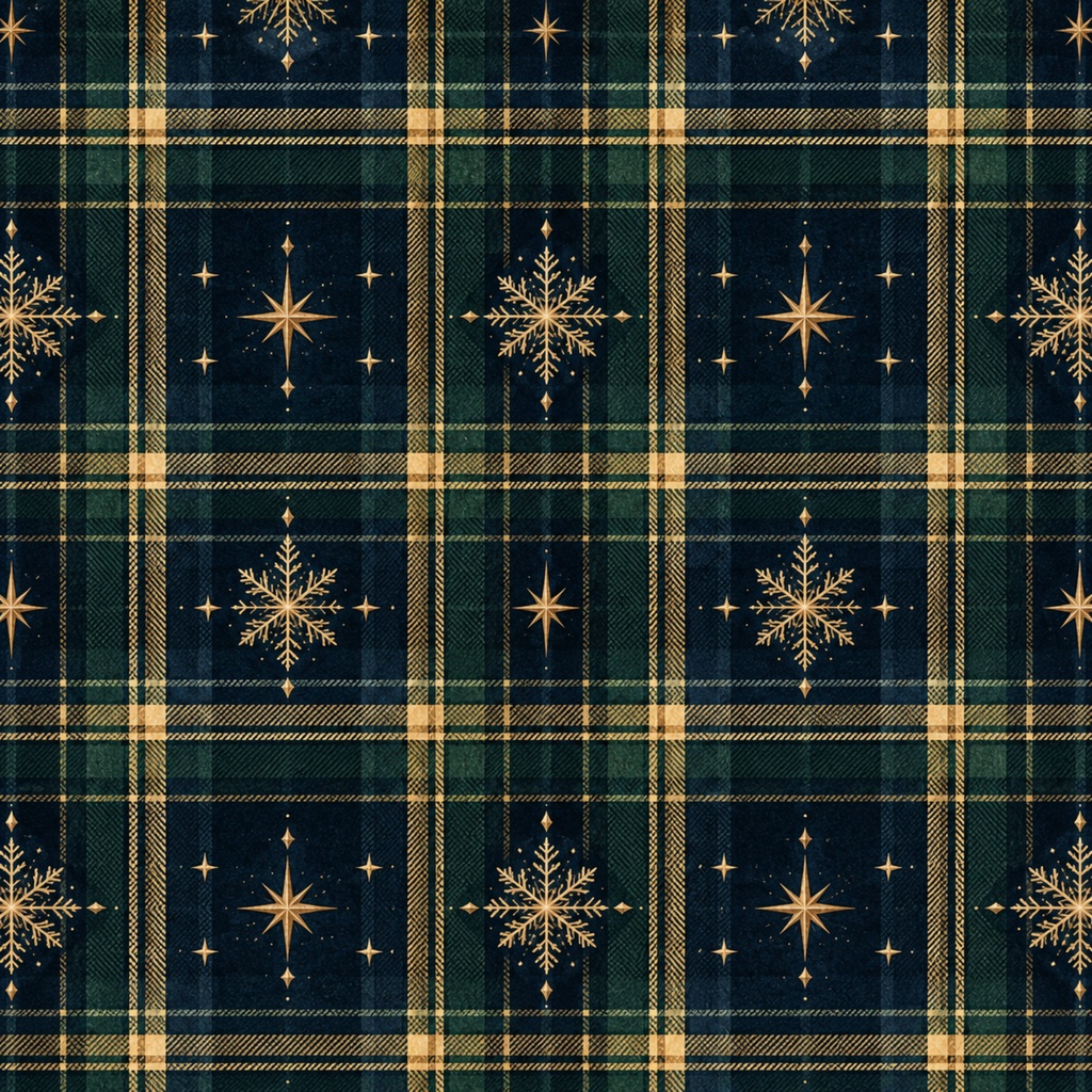 真夜中のクリスマス|デジタルペーパー10枚セット|星空・ネイビー・ゴールド・水彩・冬の背景素材 PNG