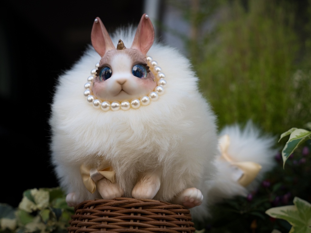 玄兎 幻兎 全身可動 アー トドール ぬいぐるみ うさぎ