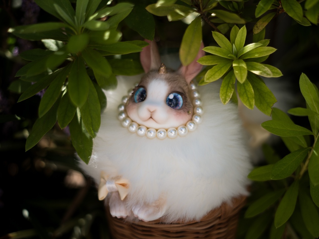 玄兎 幻兎 全身可動 アー トドール ぬいぐるみ うさぎ