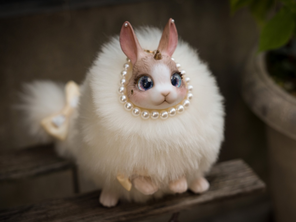 玄兎 幻兎 全身可動 アー トドール ぬいぐるみ うさぎ