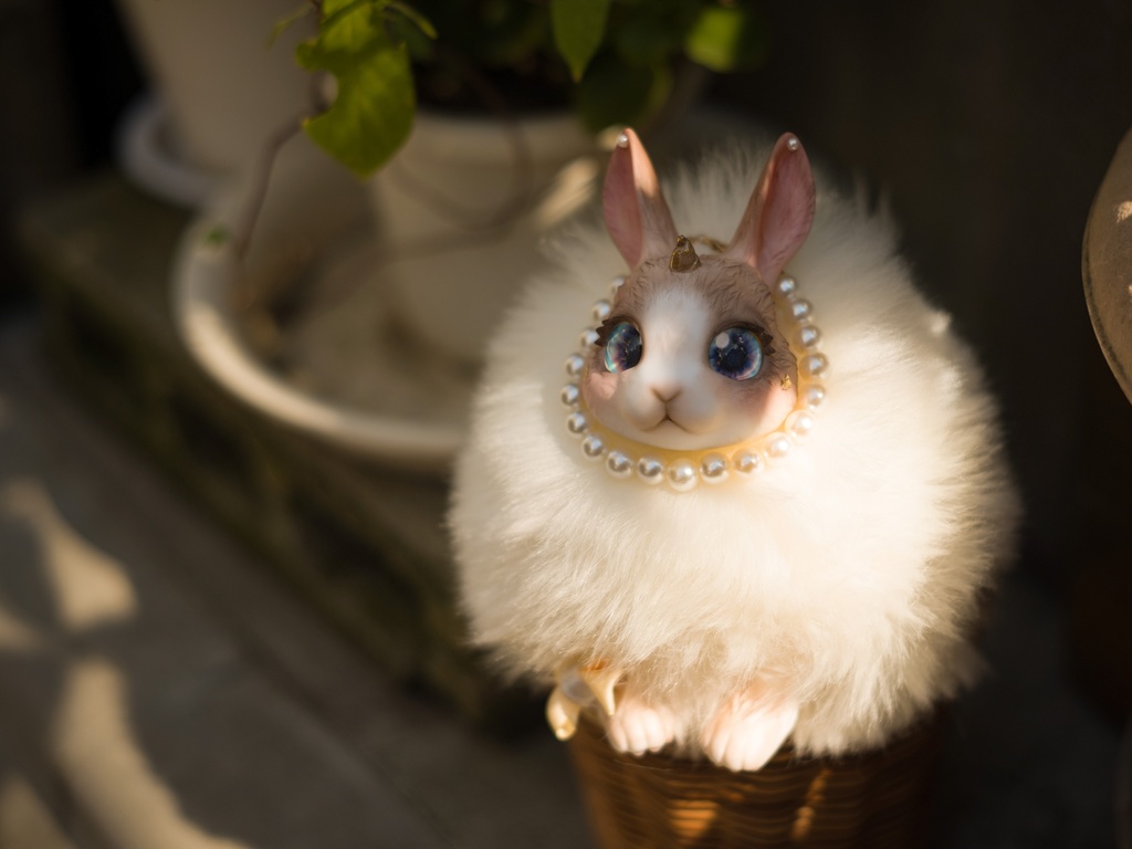 玄兎 幻兎 全身可動 アー トドール ぬいぐるみ うさぎ