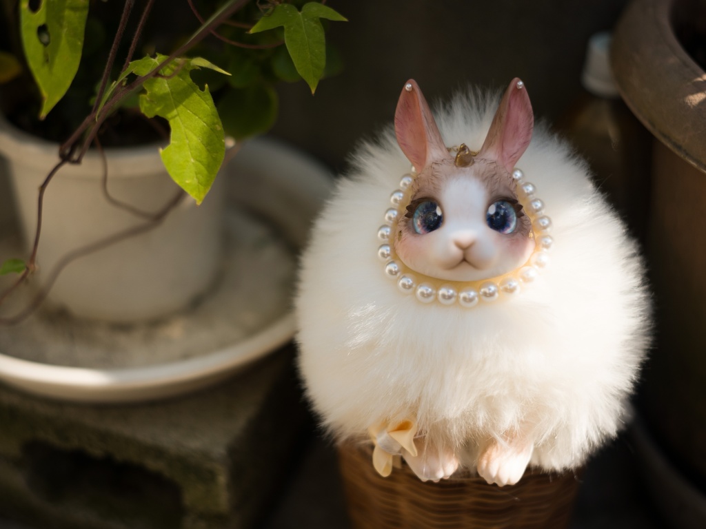 玄兎 幻兎 全身可動 アー トドール ぬいぐるみ うさぎ