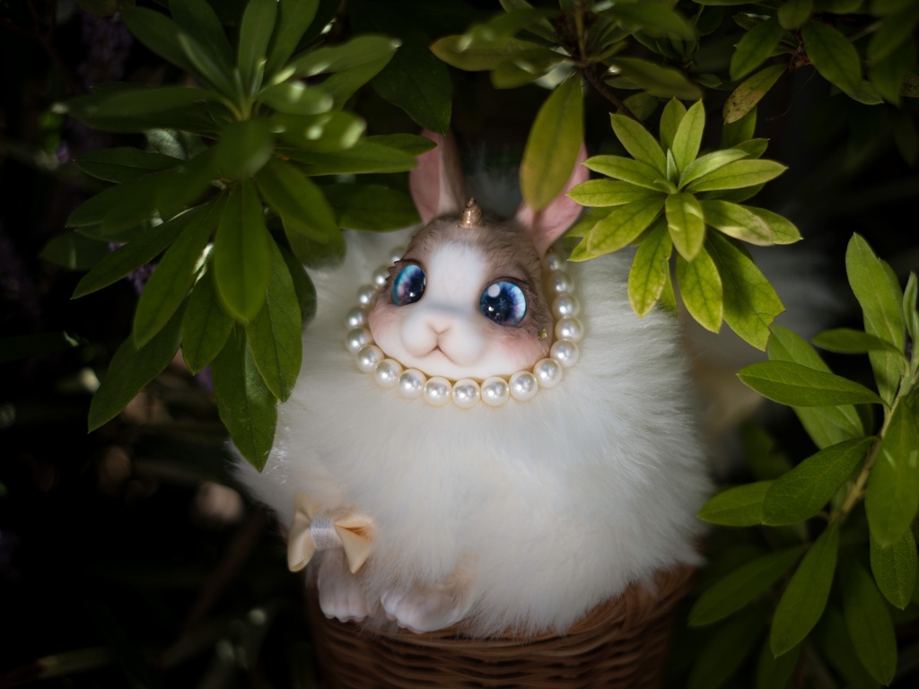 玄兎 幻兎 全身可動 アー トドール ぬいぐるみ うさぎ