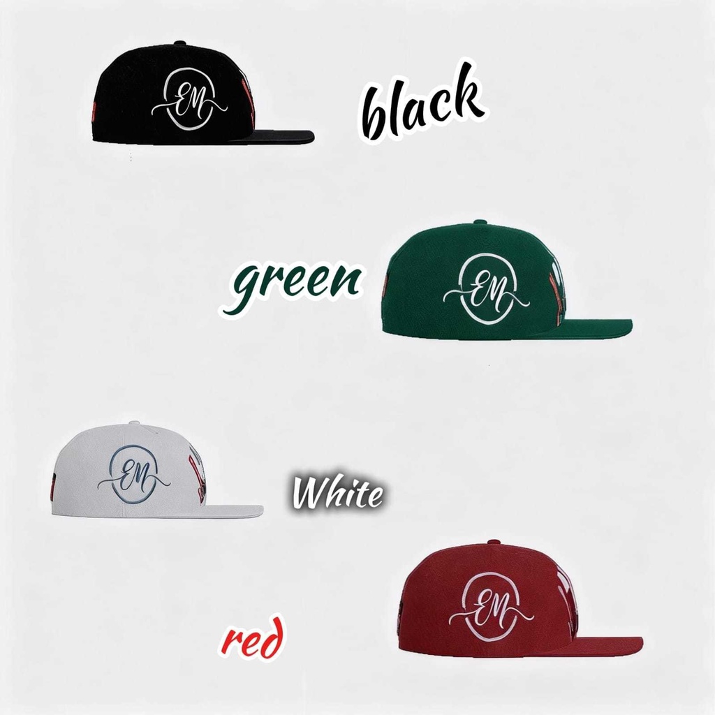 【VRoid】EM Snapback Cap - ストリートキャップ (4 colors)