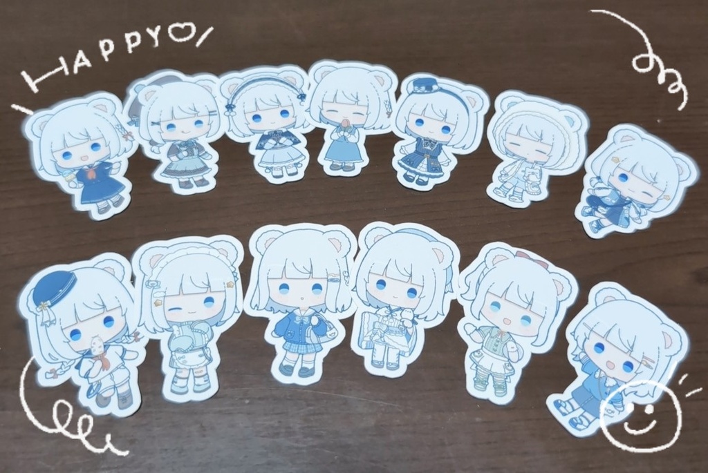 シロちゃんシールセット
