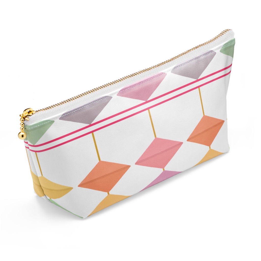 そろばん柄ポーチ