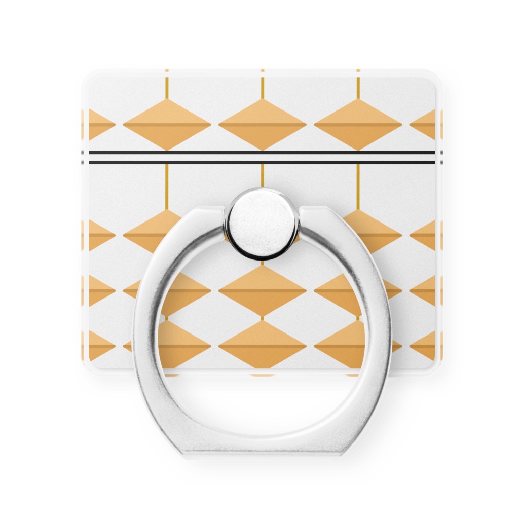 そろばん柄スマホリング