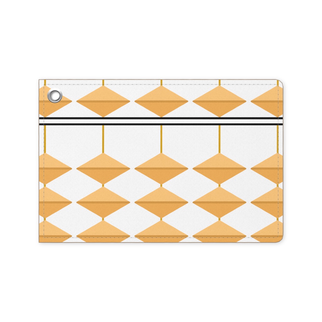 そろばん柄パスケース