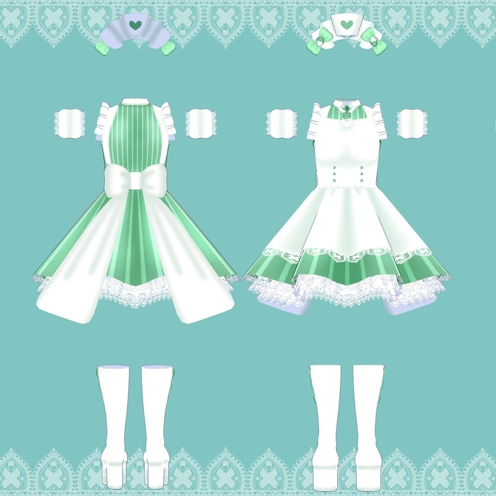 【アイルロース /アイルロース2用】ナースメイド服(PB対応・DB未設定)