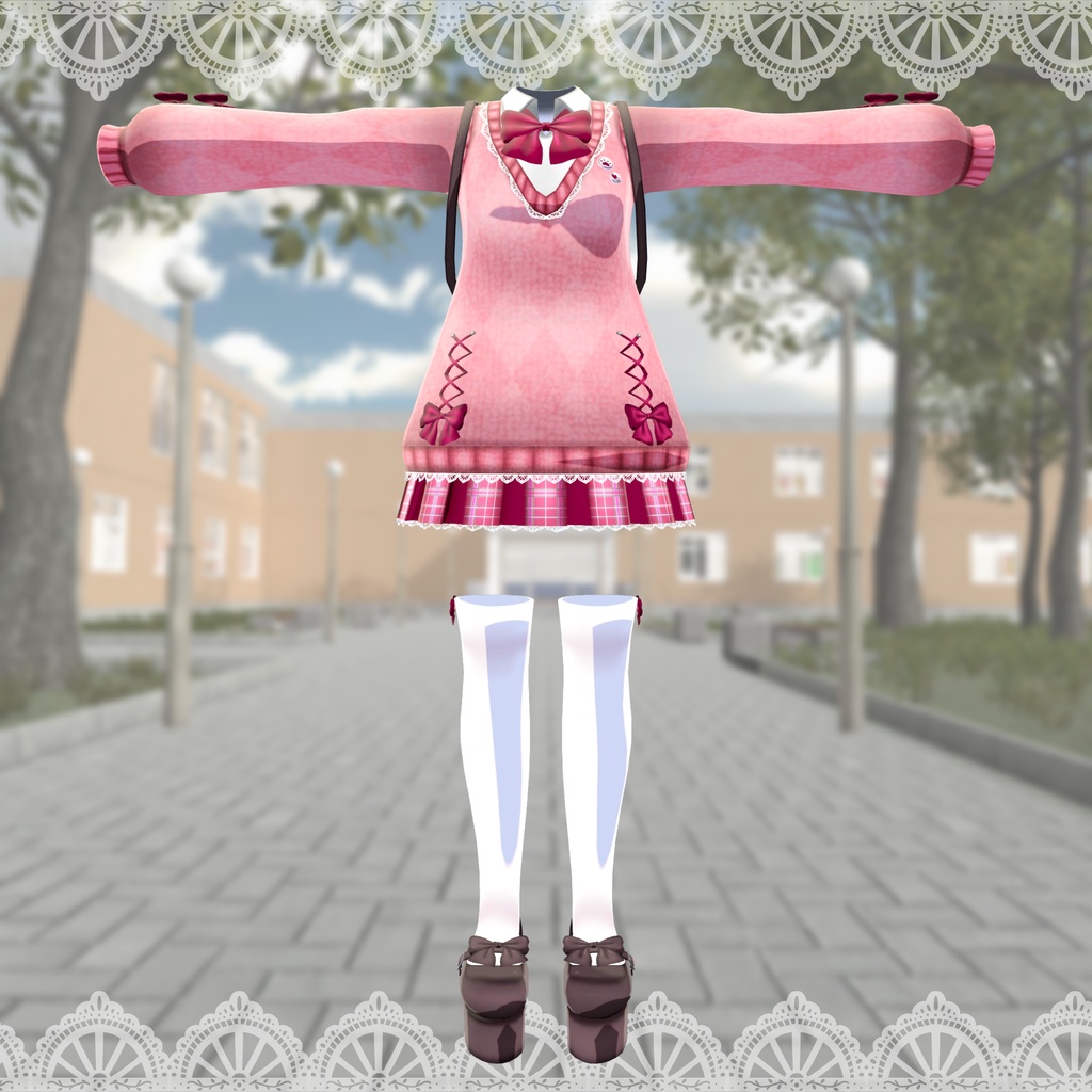 【シャオマオ3共通素体】シトラス学園制服 モダンVer