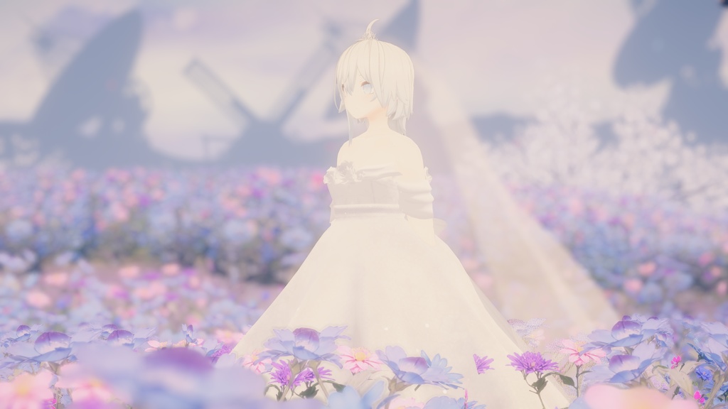 【シャオマオ3共通素体】ジューンブライドドレス(MA対応)