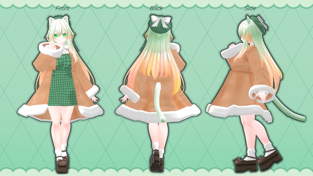 【アイルロース3用】ファー付きコート(訳有り)