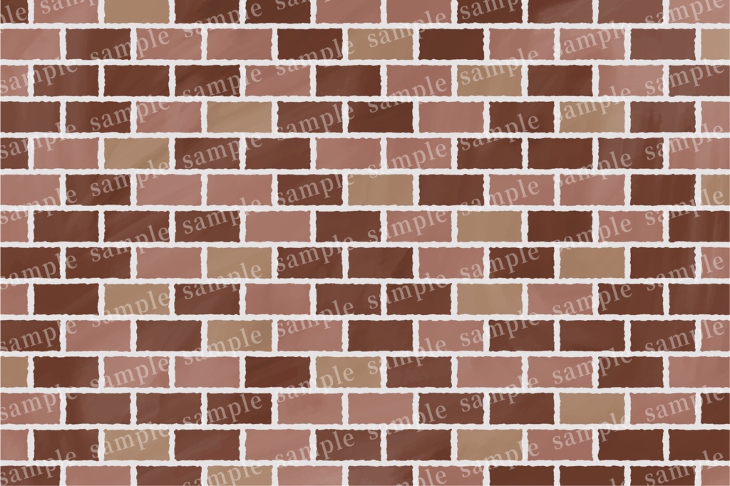 茶系のレンガの背景素材