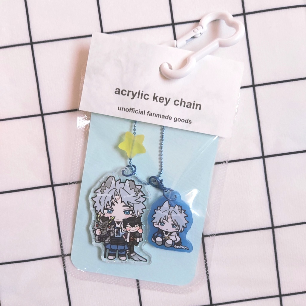 おおかみくんアクキー withゴリョーエジ人形