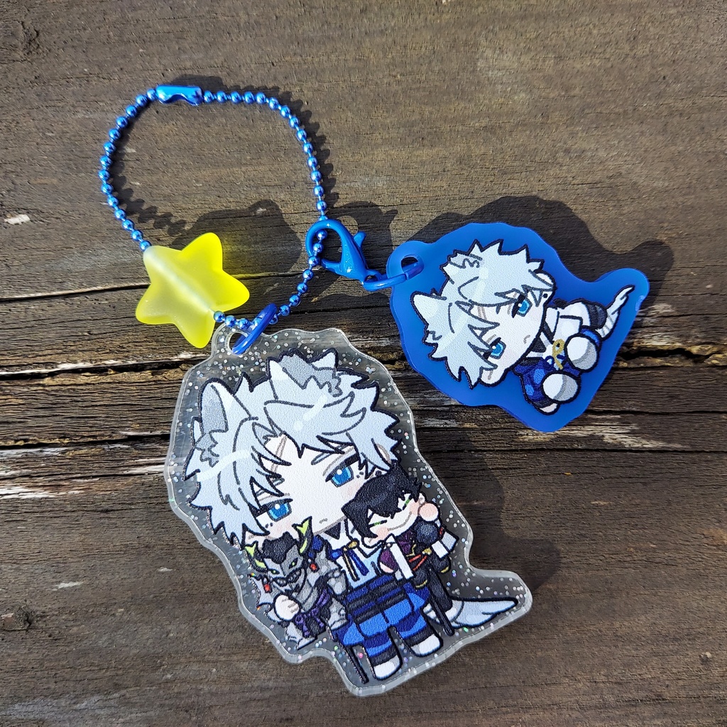 おおかみくんアクキー withゴリョーエジ人形