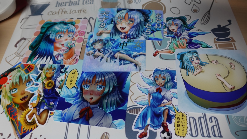 チルノステッカー全⑨種