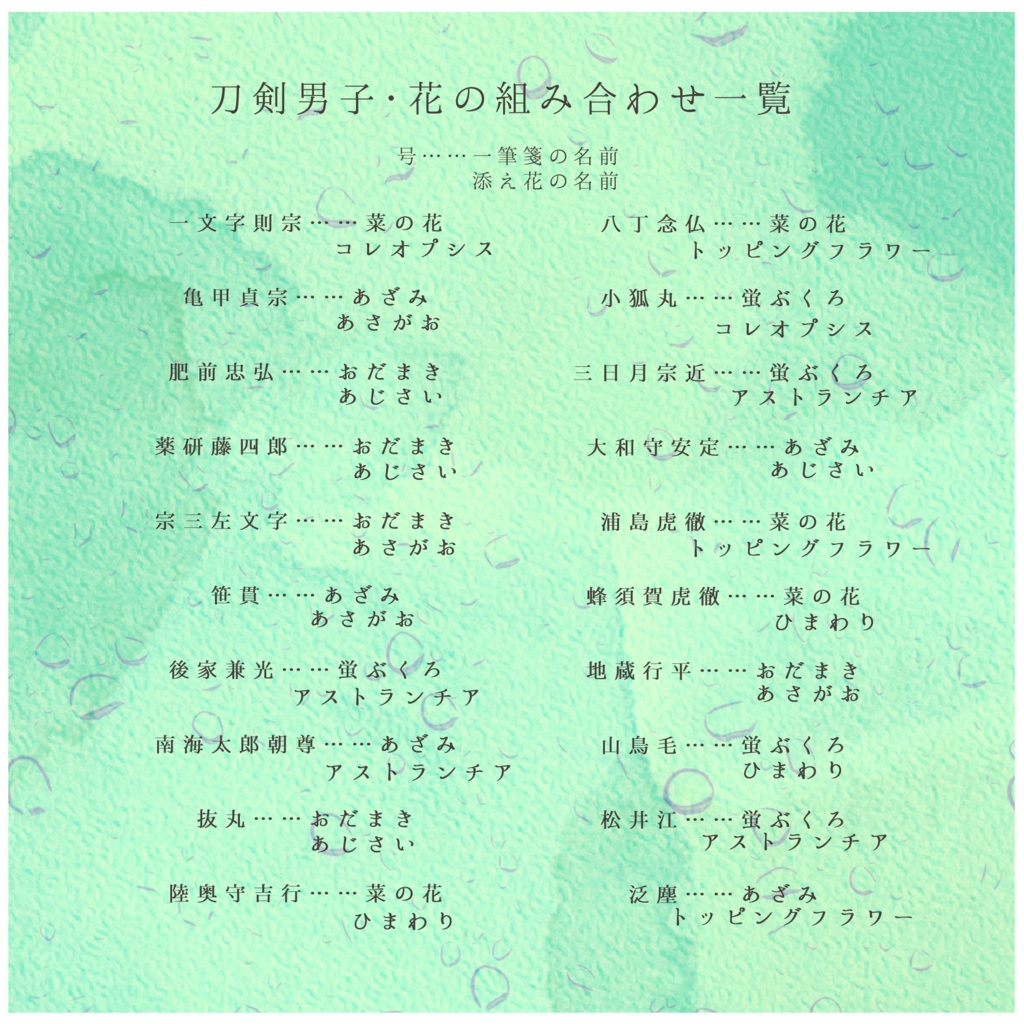 拝啓、あなたへ。慈雨の花束を。