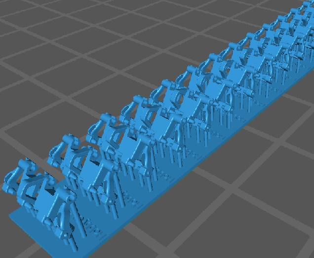 3Dプリンター用データ)3号戦車用履帯(キャタピラ)T社1/48用