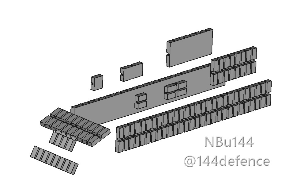 【1/144 陸上自衛隊】90式戦車用戦時装甲強化キット
