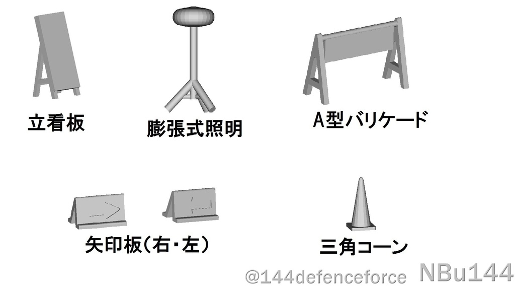【Nゲージ・1/144】工事現場セット