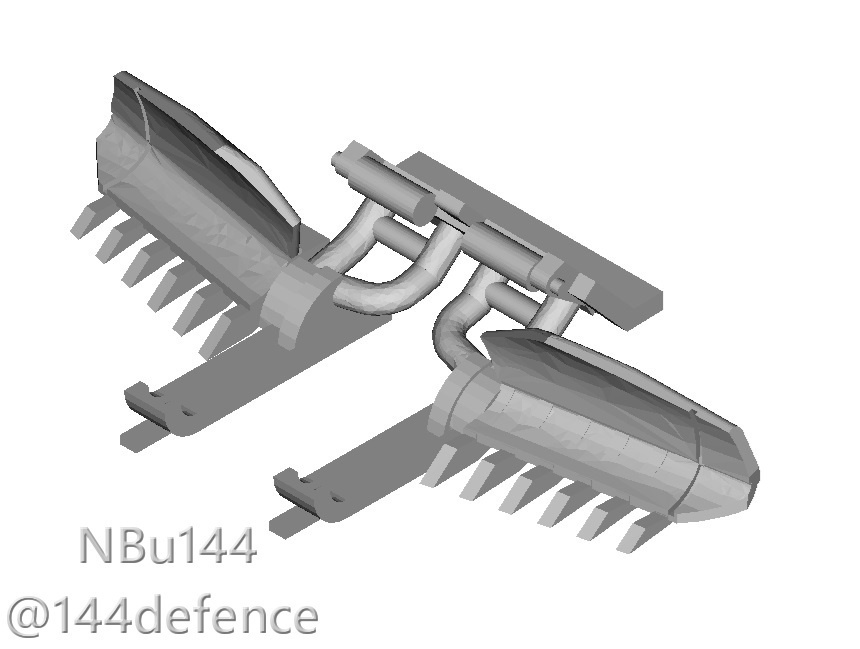 【1/144 アメリカ陸軍】M1エイブラムス用マインプラウ