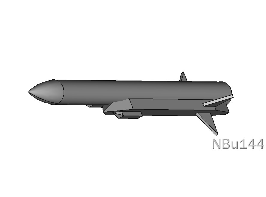 【1/144 航空自衛隊】空対艦ミサイル試作空対艦ミサイル(ASM-3) 2発セット