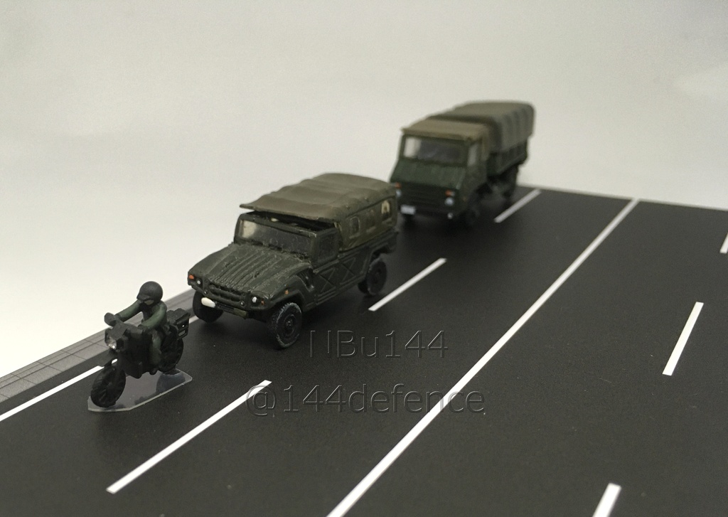 【1/144 陸上自衛隊】偵察バイク(兵士付き) 2台セット