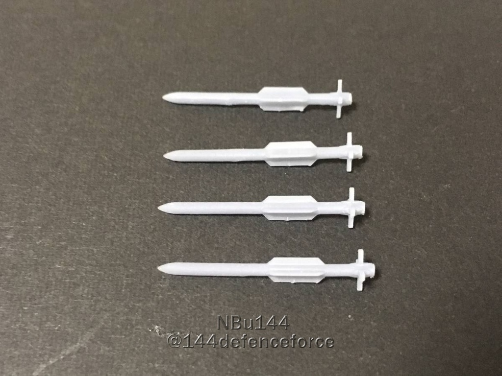 【1/144　ロシア機向け】空対空ミサイルR-77　４発セット 