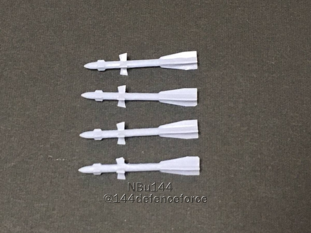 【1/144　ロシア機向け】空対空ミサイルＲ-27R1　4発セット