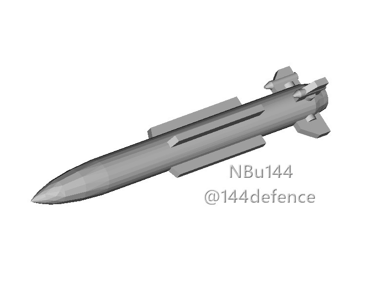 【1/144 ロシア機向け】空対空ミサイルR-37 4発セット
