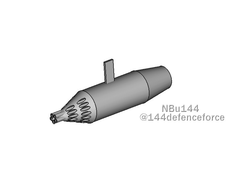 【1/144 ロシア機向け】UB-32ロケットポッド(A) 4発セット