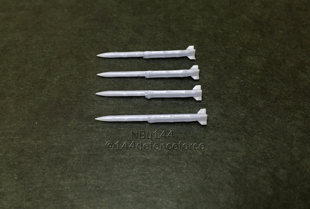 【1/144　欧州空軍機向け】空対空ミサイル　ミーティア　4発セット