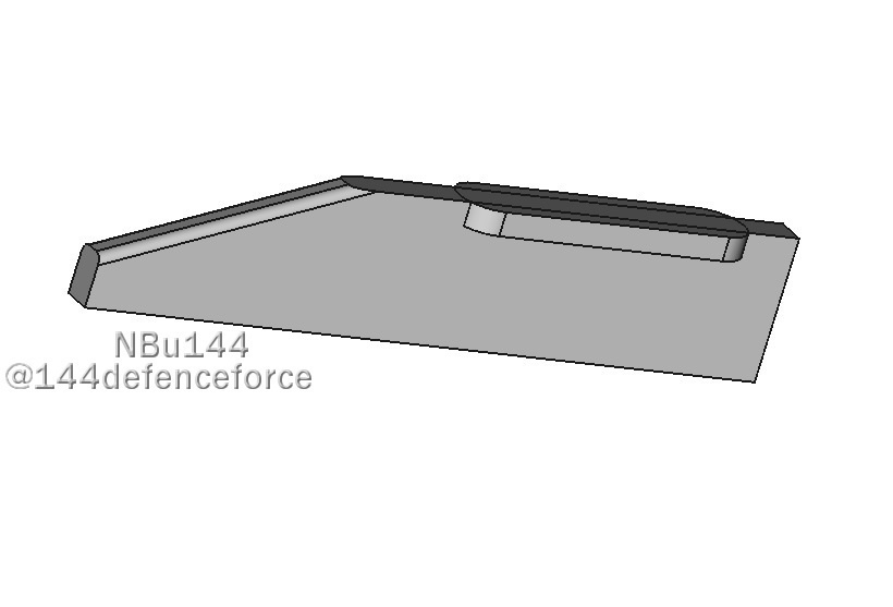 【1/144 F-8クルセイダー向け】空対地ミサイルAGM-12ブルパップ(パイロン付き) 2発セット 匿名配送