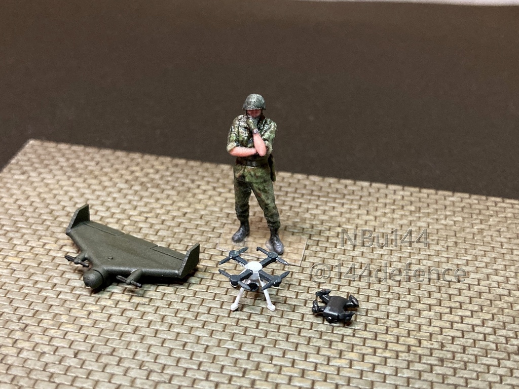 【1/72 陸上自衛隊】小型ドローン3種セット