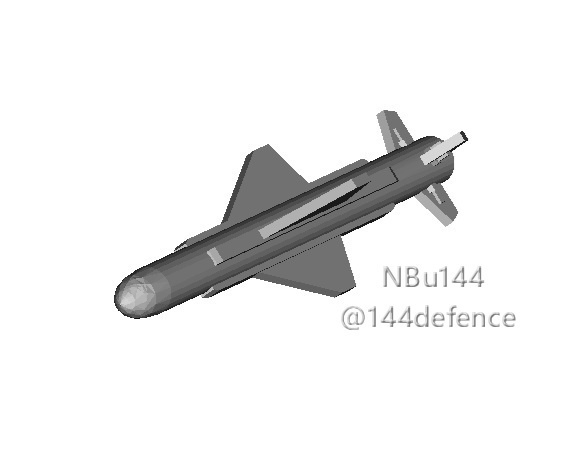 【1/144 仏軍向け】AM39 エグゾセ対艦ミサイル×2