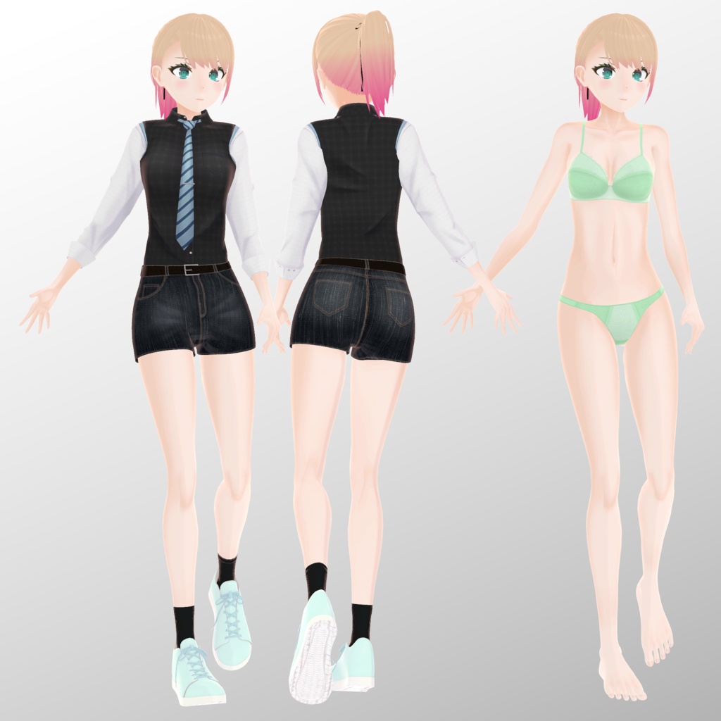 オリジナル3Dモデル「Kotomi」