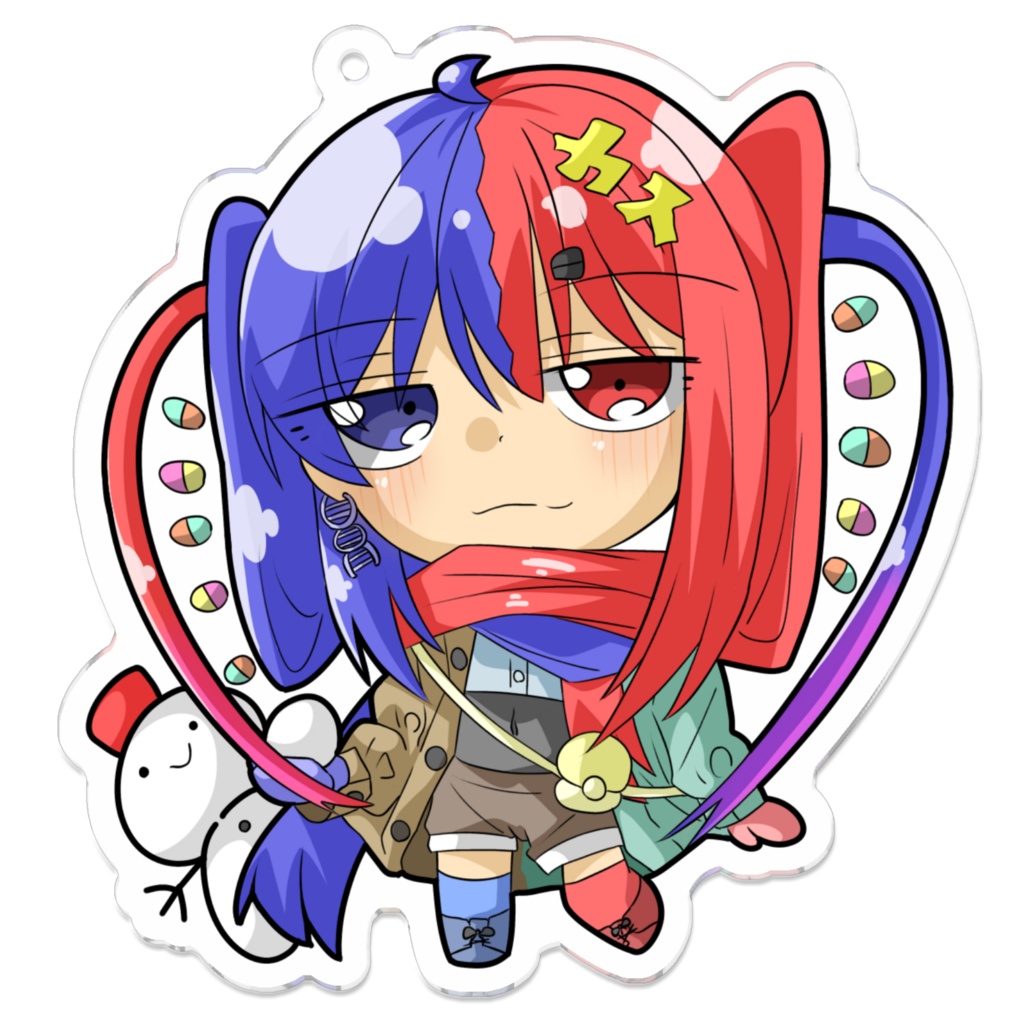 DNAちゃんの冬休み アクリルキーホルダー