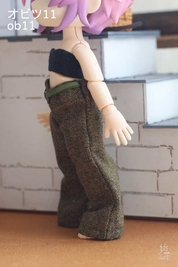 【ワイドパンツ-3 size/オビツ11,ピコドー9/ピコドー10,UFdoll/ワンダーフロッグ】