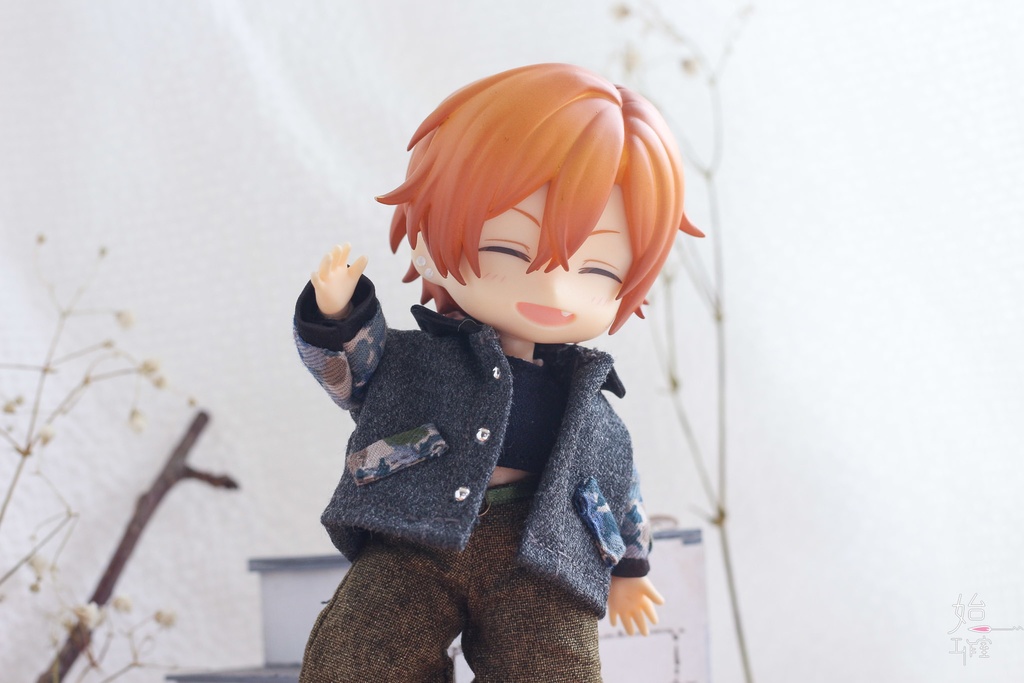 【花柄切り替えジャケット-2 colors/オビツ11,ピコドー9,ピコドー10】