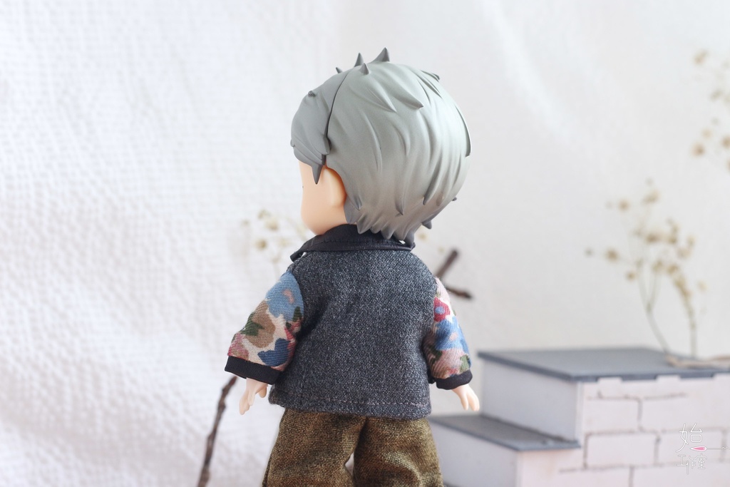 【花柄切り替えジャケット-2 colors/オビツ11,ピコドー9,ピコドー10】